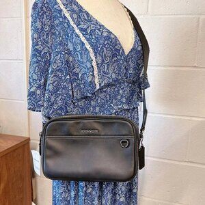 COACH C4148 Men's Graham Crossbody In Leather Black